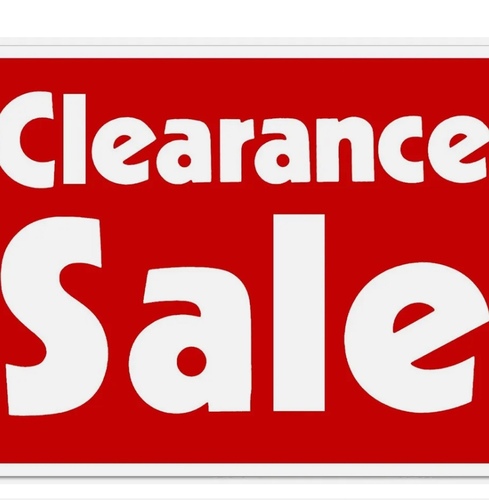 CLEARANCE SALE