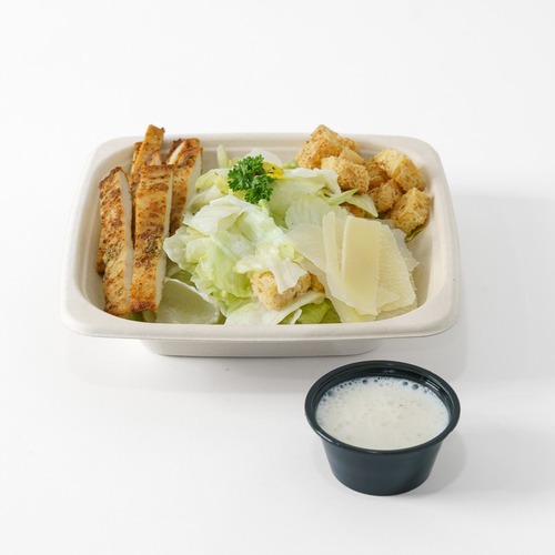 CHICKEN CAESAR SALAD - grilled chicken on top of baby and ice berg lettuce,
  croutons,&nbsp; parmesan cheese tossed with Caesar dressing