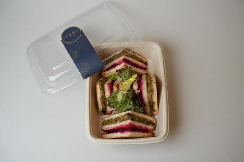 FALAFEL CLUB - 3pcs falafel on white toast with gherkin, parsley ,hummus
  ,beetroot ,tomato and grenadine molasses