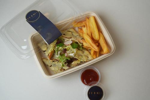 CHEESE TRUFFLE TOSTINI - a perfect bite of your favorite flavors
  with&nbsp;a&nbsp;white toast base provides a crunchy texture that complements
  the softness of the Emmental cheese, with creamy truffle sauce and cream
  cheese, Served with French fried and ketchup.