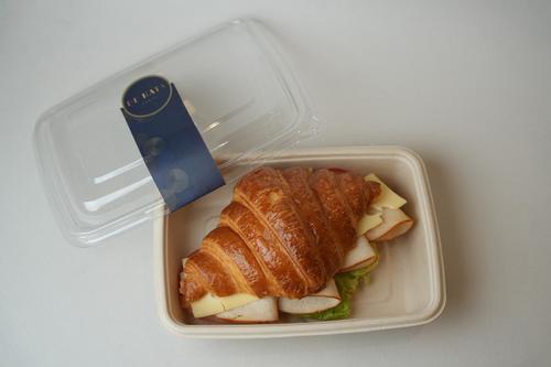 TURKEY CROISSANT - croissant, smoked turkey, Emmental cheese, baby lettuce,
  tomato, mayonnaise