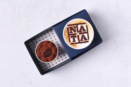 DUO DRINK WITH TIRAMISU - HOMEMADE TIRAMISU WITH YOUR CHOICE OF COFFEE DRINK