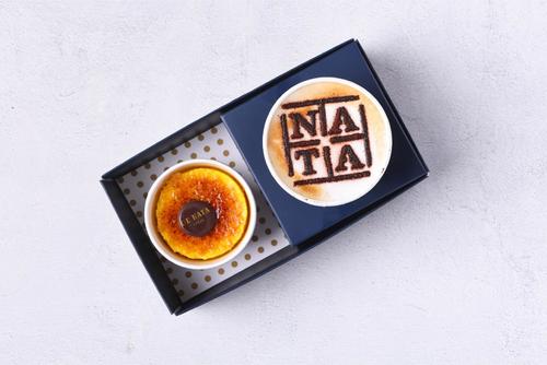 DUO DRINK WITH CREAM BRULEE - YOUR CHOICE OF CREAM BRULEE WITH COFFEE DRINK