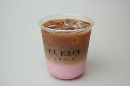 ICE ROSE LATTE - DOUBLE SHOT EXPRESSO WITH CHILLED ROSE MILK AND ICE CUBES
