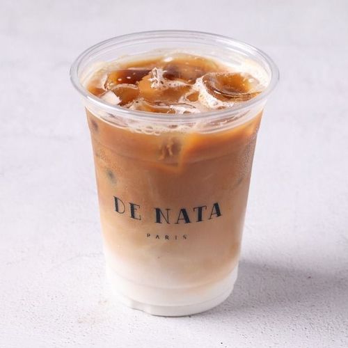 ICE LATTE - DOUBLE SHOT EXPRESSO WITH CHILLED MILK AND ICE CUBES