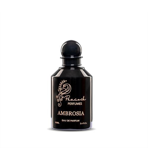 Ambrosia - Eau Du Parfume 

Top Notes:Oud, Amber, Berry, Bukhour;
Heart Notes: Wood, Saffron, Javier; 
Base Notes: Violet 

100 ml