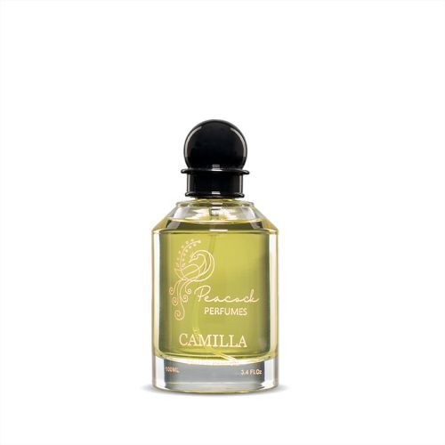 Camilla - Eau Du Perfume;

Top Notes: Sandal Wood, Cedar Wood, Jasmine; 
Heart Notes: Cardamom, Violet, Saffron; 
Base Notes: Leather, Amber, Oud, Lily;

 100 ml