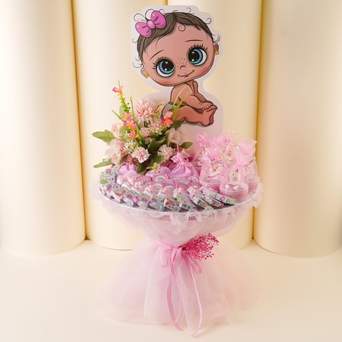 Pink newborn stand 1