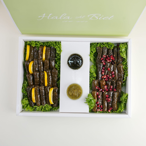 ورق عنب مكس لذيذ - ورق عنب بالتوت مع تغميسة دبس الرمان  طيب ولذييييذ