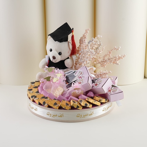 بوكس كاكاو تفوق وردي مع (دب دوب) - 40حبه كاكاو بلجيكي