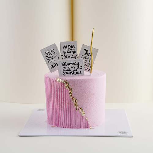 كيك عيد الام وردي 3