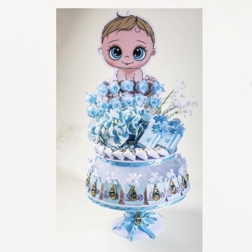 Cocoa stand, blue, newborn 2
