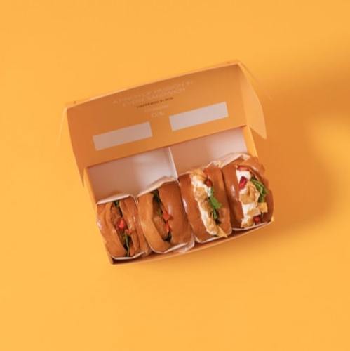 Box Mini Sourdough toast sandwich 4 pieces