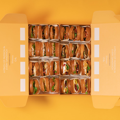 Box  mini brioche toast Sandwich 24 pieces