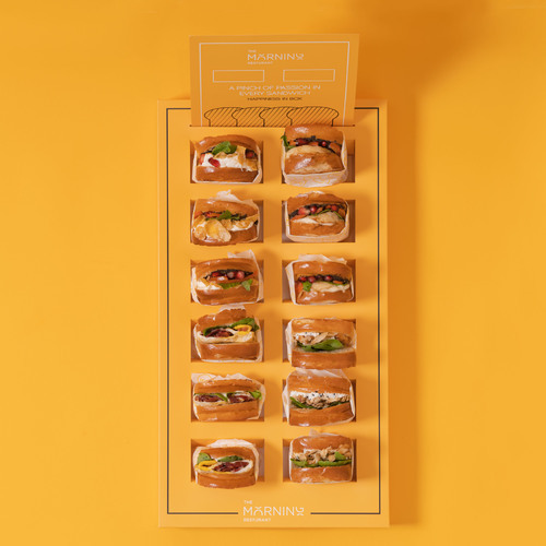 Tray mini brioche toast Sandwich 12 pieces