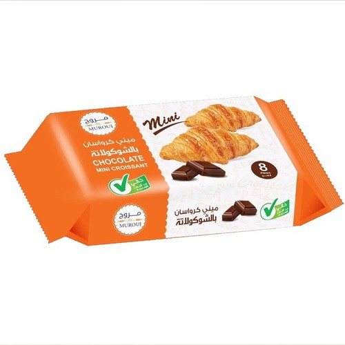 Chocolate mini croissant packet