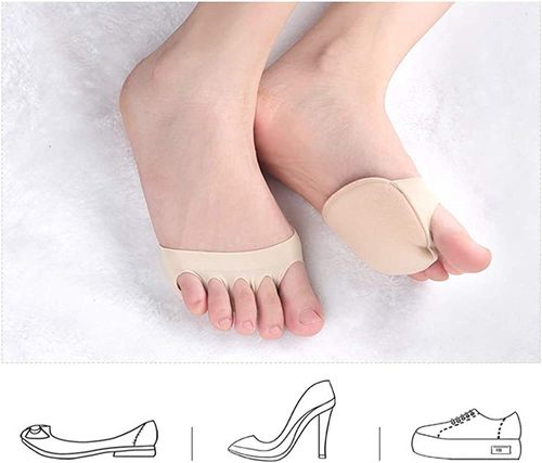 Half-foot socks (2pcs) - Fit the shape of the foot, conform to the designs of human feet, comfortable to wear. 
   High quality, soft and elastic, it will not constrict your foot 
  Suitable for a variety of types of shoes such as, high-heeled shoes, and casual shoes. 
 White color only 
  Thickening designs, reduce forefoot pressure and relieve foot pain. 
 Material: Cotton 
 Size: approx. 8.5 x 8.5 cm / 3.3 x 3.3 in