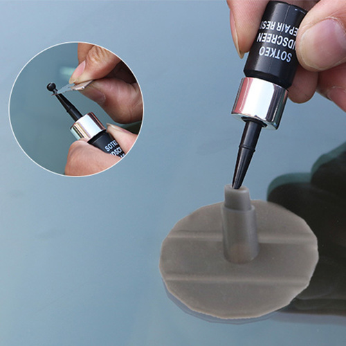 Automotive Glass Repair Fluid - [ Fast and easy ] This
 kit is designed to provide vehicle owners the necessary information and
 tools to repair small damages in laminated automotive glass 
windshields [ Widely Use ] It should be used on bulls-eye, spider web, star damages, and some combination breaks smaller than 1 inch (25 mm) in diameter. [ Easy to use ] takes only minutes; Repairs all types of laminated windshields [ Advanced Formulation ] Minimizes the appearance of chips and cracks and stops them from spreading; advanced resin formula, good for multiple repairs [ CautionIf ] the
 damage(s) are in the driver's primary viewing area, owners should have 
their windshield inspected by a professional glass repair technician to 
determine whether the windshield should be repaired or replaced