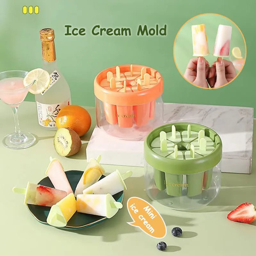 Ice-Cream Stick Mold 8 Grid - The ice-cream mold is of fine PP and PS made, which features great durability8 Grid: The ice-cream mold is designed with 8 grid, so you can make more ice-creams in the meantimeNon-stick: The ice-cream mold is designed to be non-stick, which is easy for us to demouldFine Replacement: The ice-cream mold is a fine replacing choice when the old one gets brokenDIY: The ice-cream mold is a fine choice for you to make you own and unique ice-cream flavor