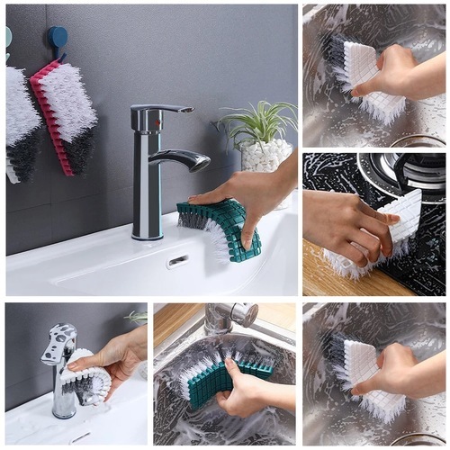 Bendable cleaning brush - cleaning brush with soft bristles, a simple design that helps you remove the toughest stains and dirt with minimal effort. 
 Hand-sized design and anti-slip surface 
 and bendable 
 Versatile. 
 Size: 16 ✖️ 6.5 ✖️ 4 cm