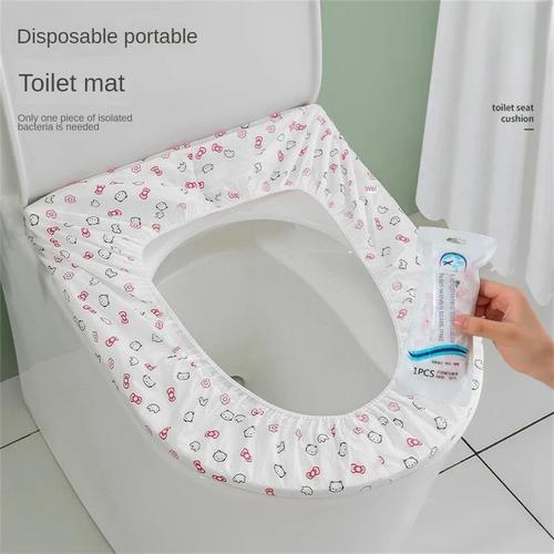 Toilet Seat Cover-11022 - This toilet seat cover for the bathroom is made of premium material 
and is comfortable and light. This item is perfect for adults and their 
children on the go, traveling and camping. Protects you or your child 
from exposure to germs and mess in public bathrooms. The covers are soft
 and absorbent to protect skin from moisture for one time use. Prevent 
cross infection and protect yourself Lightweight, compact and handy