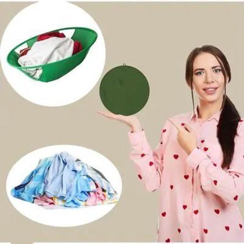 Portable Foldable Clothes Basket - With the foldable laundry basket you can collect all the clothes at 
once, without losing any small clothes socks, panties, underwear, etc. 
Easily move clothes to the dryer for drying, easily move clothes to the 
wardrobe for storage. 
 Put with laundry in the dryer