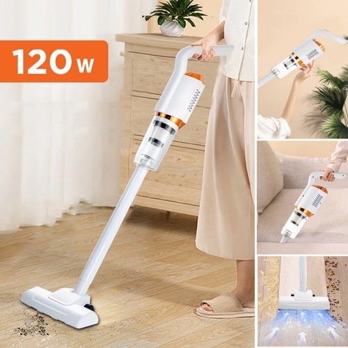 TESAWQ - Handheld cordless vacuum cleaner, 120 watts - Portable cordless vacuum cleaner 120 watts 
 Tank capacity: 600ml - Runs for 20-30 minutes 
 The
 powerful handheld vacuum cleaner uses a 120W high-power motor, and the 
suction power is up to 7500Pa. Stronger suction than regular car vacuums
 on the market. Easily absorbs hair, debris and liquid. The handheld 
vacuum cleaner uses 2500mAh large-capacity batteries, which can work 
continuously for 20-30 minutes and be fully charged in 3-4 hours. 
 
 
 This
 mini vacuum cleaner is equipped with a washable HEPA filter, which can 
capture 99.99% of particles, effectively protecting the motor and 
preventing secondary air pollution. When the dust container is full, 
simply rotate it to remove the litter, then place it under water to 
clean and dry it. 
 The vacuum cleaner has strong heat dissipation function and long service life 
 - With different cleaning needs, such as litter, dust, sundry, grain, pet hair, sand, etc. 
 
 
 Rated power: 120 watts 
  Suction: 7500 Pa 
  Product size: 115 * 17cm 
 Net weight: 1050 grams