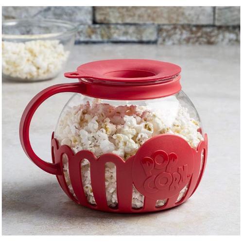 Microwave popcorn jug - The microwave popcorn maker puts you back in control by offering a 
healthy way to make popcorn. Popcorn is filled with harmful chemicals 
that can negatively affect you and your family. The jug features a 
temperature-safe borosilicate glass vessel that is safe to use. Simply 
place your kernels in the bowl and microwave for a few minutes to get 
fresh and delicious popcorn. 
  Save time by making fewer
 trips to the grocery store and save money by buying popcorn kernels in 
the jar versus prepacked popcorn. 
 Choose beautiful and 
durable temperature safe borosilicate glass for better popcorn popping 
experiences. No oil or butter needed. Hot air circulates to prevent 
combustion. Melt butter with the dual function lid on for gourmet 
results. Dishwasher safe for easy cleaning. Fun gift idea. 
 Simply
 use the dual-function lid to measure your desired serving size, pour 
in, and microwave for 3 minutes or less. Hundreds of fun and healthy 
snack recipe possibilities to enjoy