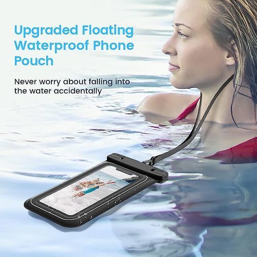 Waterproof phone bag - Water bag for the phone.. Supports IPX 8 
 Water and heat resistant. 
 Record your moments on your underwater journey. 
 You can use the phone while it's in the bag. 
 Fits all mobile phones. 
 Size: 6.7 inches 
 Avoid putting sharp objects inside the bag 
 Tips before use: 
 
 Put a piece of paper inside the bag. 
 Apply to water for 3 minutes. 
 Make sure the water does not leak inside.