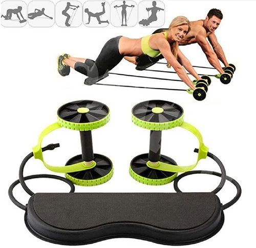 MULTI-PURPOSE fitness EQUIPMENT - Perfect for abdominal muscles, chest, back, arms, shoulders, and thighs.  6 different levels of training and 44 different exercises.   Flexible gliding wheels on the sides with foam-coated handles for better control and comfort.  Develop your chest, back, arms, shoulders, and abs in one motion.  This material is characterized by softness, strong elasticity, wear resistance, good comprehensive performance, and high strength.  Your safety force will not be affected.   Using PP material, this material has strong toughness and impact resistance, is non-toxic and tasteless, and has a large bearing capacity, so it is not easy to deform. Using ABS material, the material has stronger impact resistance, boundary, dimensional stability, and moisture resistance, is non-toxic and tasteless, and is also a good insulator, giving you a good product experience, and safety.
   Different buttons can adjust the strength of the volume, the greater the number of buckles will cause the greater the force required, eliminating the size of the restrictions.