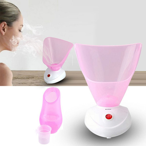 Facial steamer from Kemei - Kemei facial spa device for facial care  The most important features:  Effective moisturizing  Intensive cleaning  Promote regeneration and freshness of the face  Improve microcirculation.  How to use:  1- Fill the device with three-quarters of the water  2- Installing the device  3- Connect it to electricity  4- Turn the key.  Wait for the steam to rise