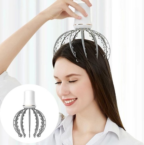 head massager - Electric Octopus Claw Scalp Massager Stress Relief Head Massager 
Health Care InstrumentSpecification:Material: ABSSize: 
20*20*20cm/7.87*7.87*7.87inWorking voltage: 5VPower: 1.2WBattery 
capacity: 500mAhCharging time: 3 hoursMode selection:Light shock mode: 
used for daily relaxation of nerves and awakening vitalitySevere shock 
mode: penetrate deep into the scalp, deeply relieve stress and relieve 
fatigueMixed mode: alternating intensity, simulating irregular manual 
massage