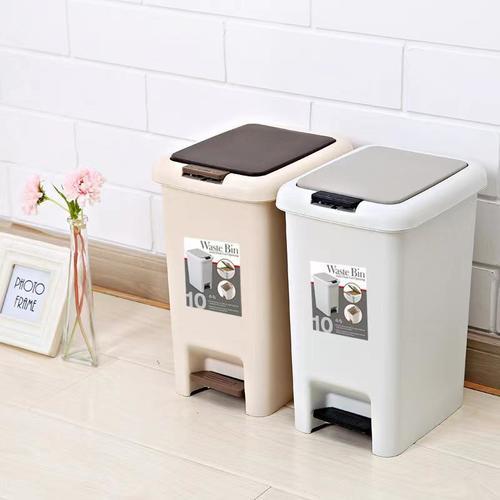 Waste bin Trash 20L - Suitable use at Apartment,Toilet,Bedroom,Living Room,Kithcen,Store,Balcony etc. Can also fix Garbage Bags.

Capacity：20L
Shape：Cylinder Type
Color: Beige/Grey 
Size: 34*25*43cm
Shell Material：Plastic
Applicable Scenarios：Home Use
Opening & Closing Mode：Pedal Type