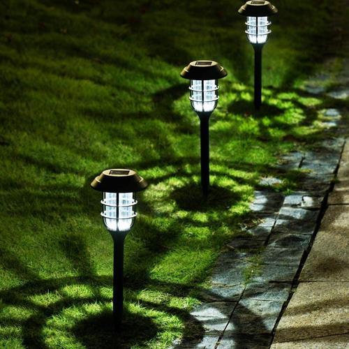 Led garden light 6pcs - Outdoor solar garden light   Lights cover, ABS material   Rechargeable battery   1.2VAA NI-MH   plastic lens   LED light ABS material ground electrode
   Polycrystalline solar panel   ABS material ground spike Easy to assemble:
   Made of plastic, very durable