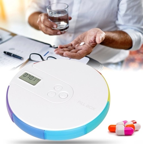 Electronic pill box with alarm