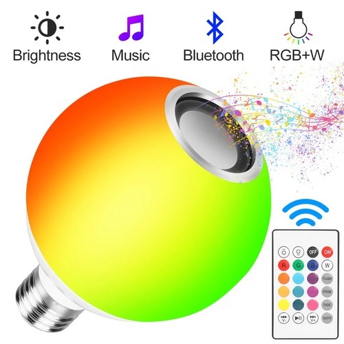 smart music bulb - The RGB light bulb with 12W white light and 5W RGB light bulb in 
daily use, and it can also be an ambient light to add romantic 
atmosphere on special days. 
  In addition to the Bluetooth feature, you can live the quiet atmosphere with your songs and special lighting 
   color temperature (CCT) 
   2700 
   Lamp luminous efficiency (lm/w) 
   80 
   Lighting solutions service 
   Lighting and electrical circuit design 
  Working time in hours 
   30,000 
   input voltage (V) 
   AC 165-265V