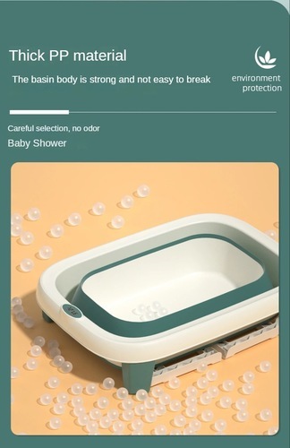 Foldable baby bathtub