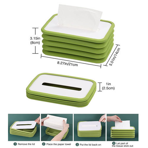 Tissue Box Silicone Collapsible