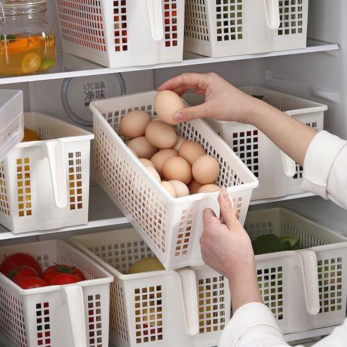 Plastic storage basket
