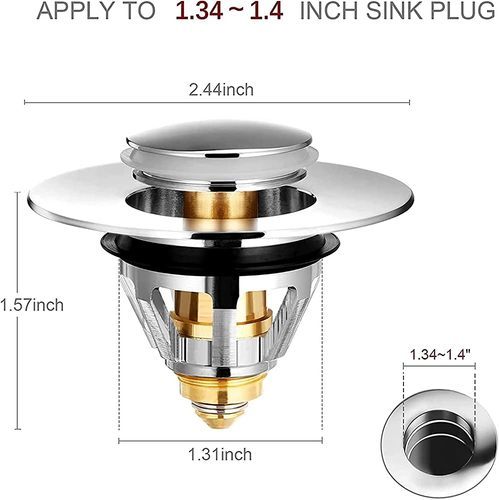Pop-up sink stopper