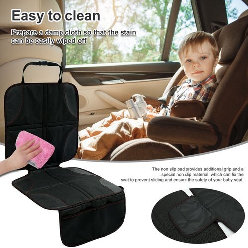 Car seat protector with storage pocket