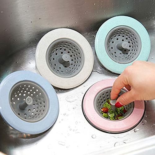 Silicone sink strainer