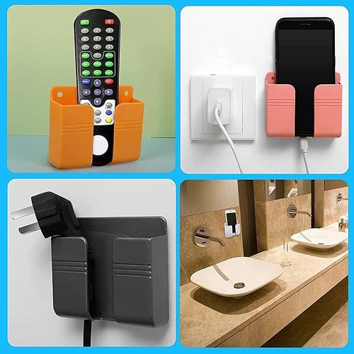 Wall mount phone holder