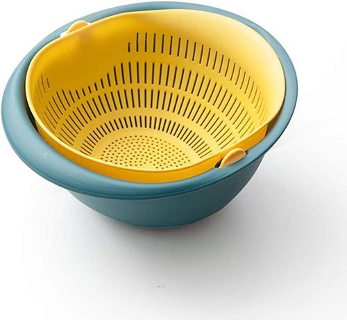 Double layer vegetable washing basket