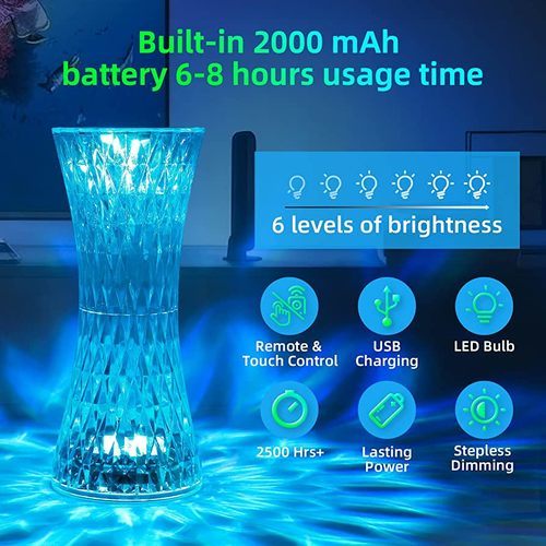 Amazing crystal table lamp
