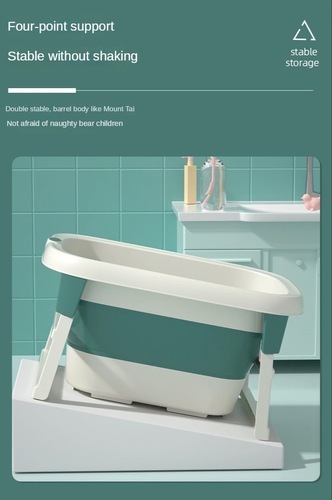 Foldable baby bathtub