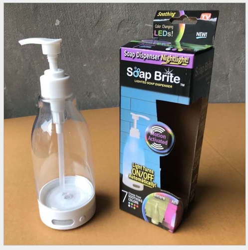 Brite Soap - Brite Soap - Soap dispenser with LED light - 30.48 ml - 7 relaxing color options