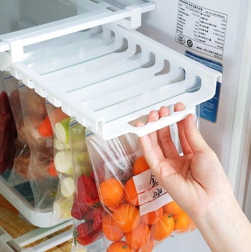 bags n store - ★ It's like getting a bigger refrigerator: Stop looking for leftovers and snacks in your unorganized refrigerator. Use space that will normally be wasted. Zip n Store is easy organization without clutter. It is the best shelf and organizer for fridge