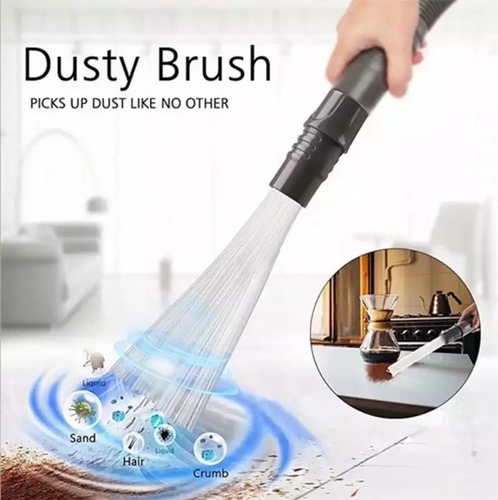 Dust daddy - Dust Daddy Vacuum Attachment Designed To Get Dust Out Of Every Nook & Cranny, Uses Dozens Of Individual, Tiny Suction Tubes, Tiny Tubes Are Flexible & Unlike Other Cleaning Tools, They Can Go Nearly Anywhere Dust Hides, Comes With A Flexible Universal Adapter System, To Work With Any Vacuum. As Seen On TV, To Work With Any Vacuum.