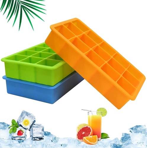 ice cube 15 - 15 Grids Silicone Ice Cube Maker DIY Ice Cake Molds